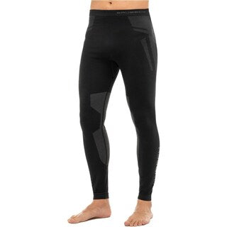 Legginsy termoaktywne męskie Brubeck Dry - Czarne/Grafitowe