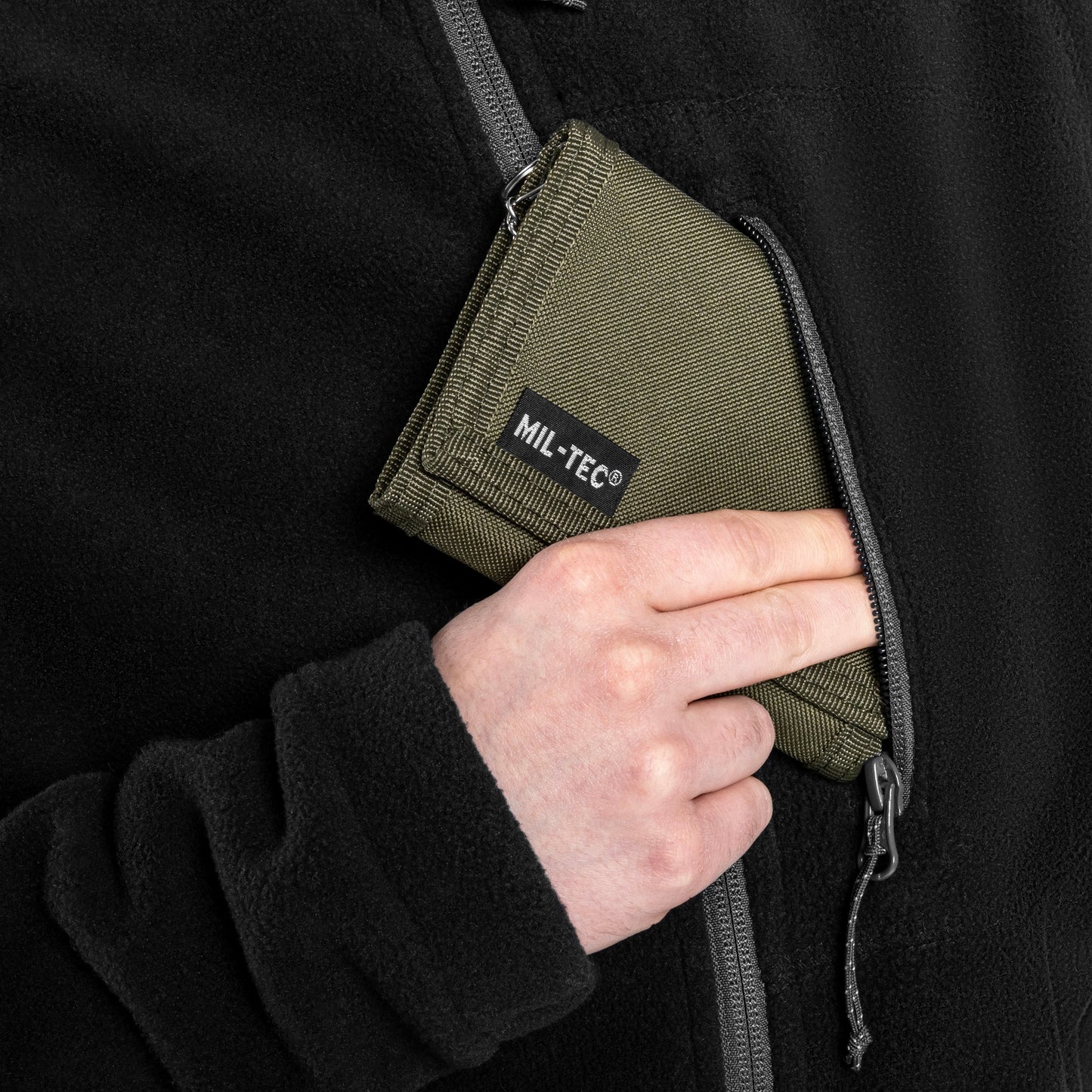 Portfel Mil-Tec z łańcuszkiem - Olive
