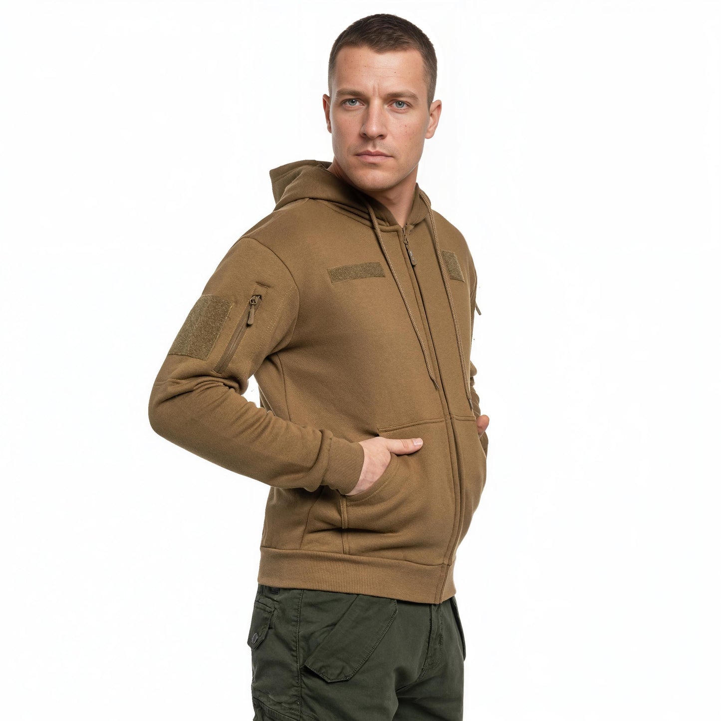 Bluza Mil-Tec Tactical Hoodie Zipper Coyote