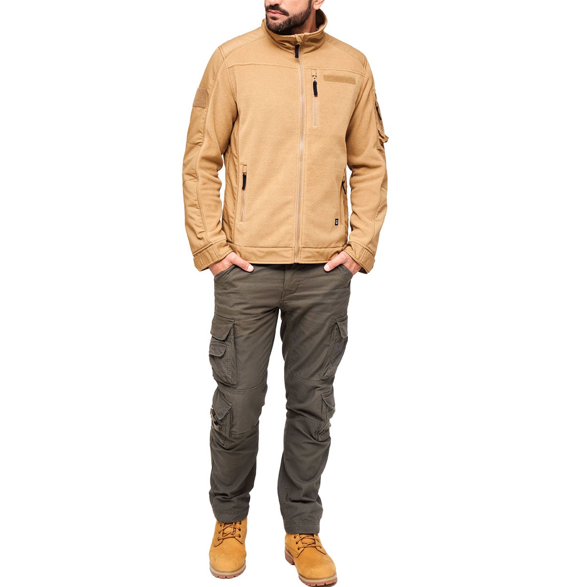 Polar Brandit Fleecejacket Ripstop - Coyote