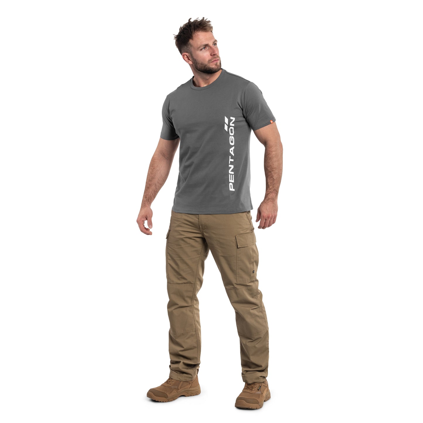 Koszulka T-shirt Pentagon Ageron "Vertical" - Wolf Grey