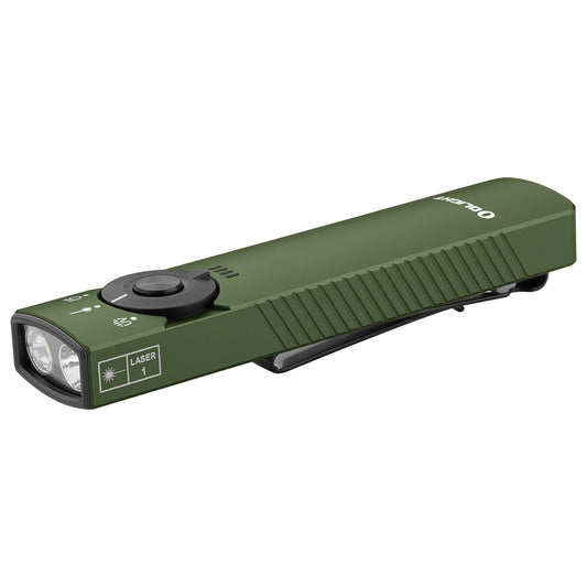 Latarka ze wskaźnikiem laserowym Olight Arkfeld Pro UV Cool White OD Green - 1300 lumenów