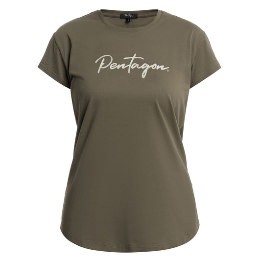 Koszulka T-shirt damska Pentagon Calligraphy - RAL 7013