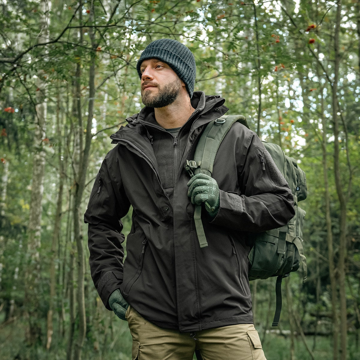 Kurtka Mil-Tec ECWCS Wet Weather Gen.II z podpinką Black