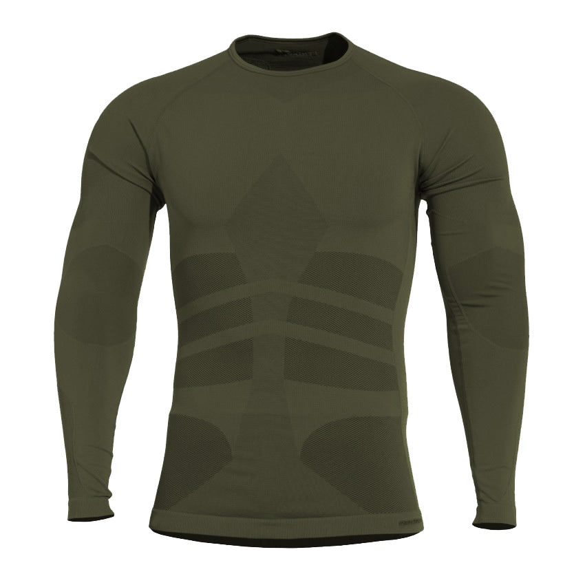 Bielizna termoaktywna Pentagon Plexis Camo Green - komplet