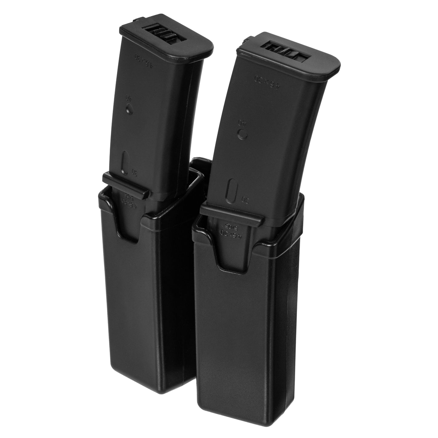 Podwójna ładownica obrotowa ESP z montażem UBC-04-2 na magazynki do MP5/Uzi/Sa vz. 61 - Black