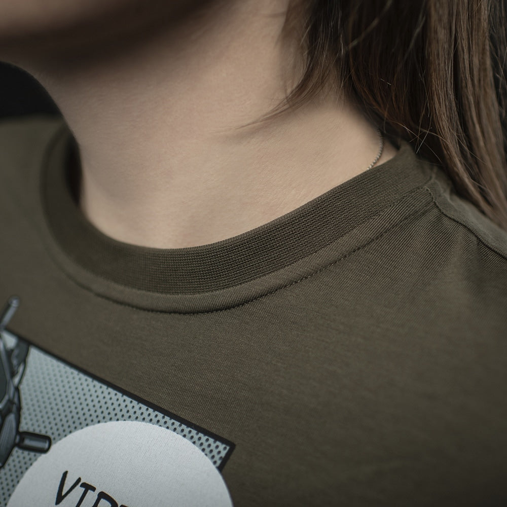 Koszulka T-shirt M-Tac Comics Drone Girl - Dark Olive