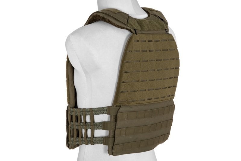 Kamizelka taktyczna typu plate carrier molle/laser-cut - Olive