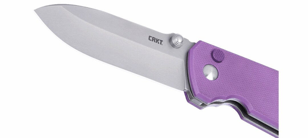 Nóż składany CRKT Squid XM Button Lock - Violet