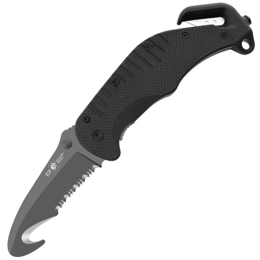 Nóż składany ratowniczy ESP Rescue Knife RK-02 - Black