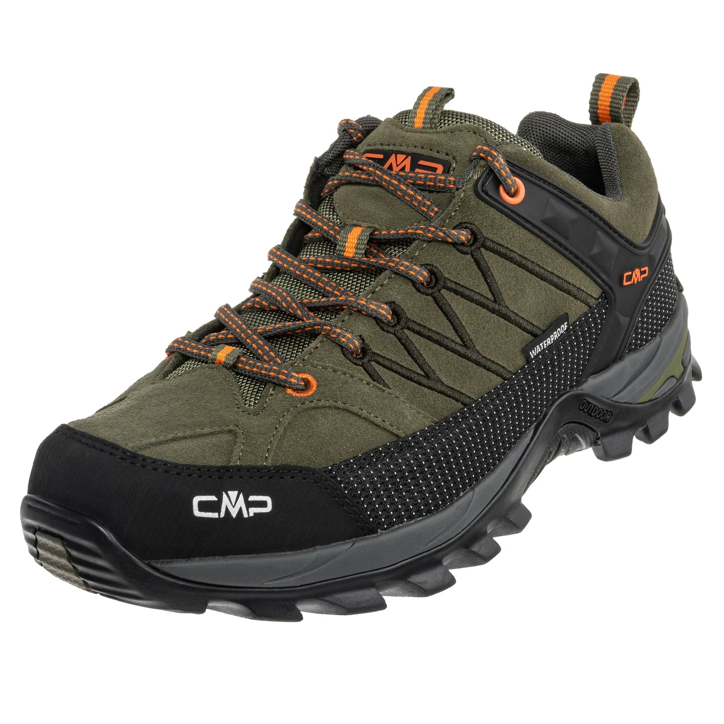 Buty trekkingowe CMP Rigel Low Waterproof - Olive/Flame