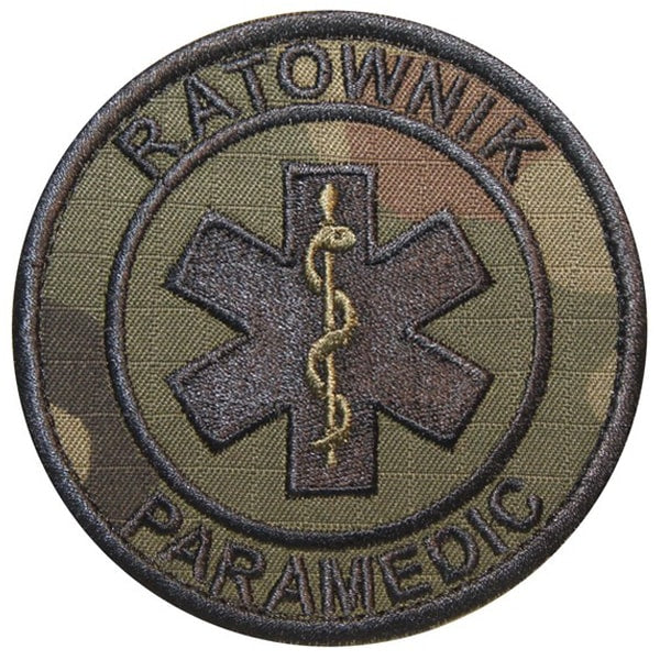 Emblemat polowy Ratownik/Paramedic - wz.93 Pantera PL Woodland