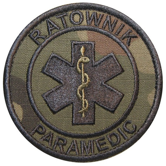 Emblemat polowy Ratownik/Paramedic - wz.93 Pantera PL Woodland