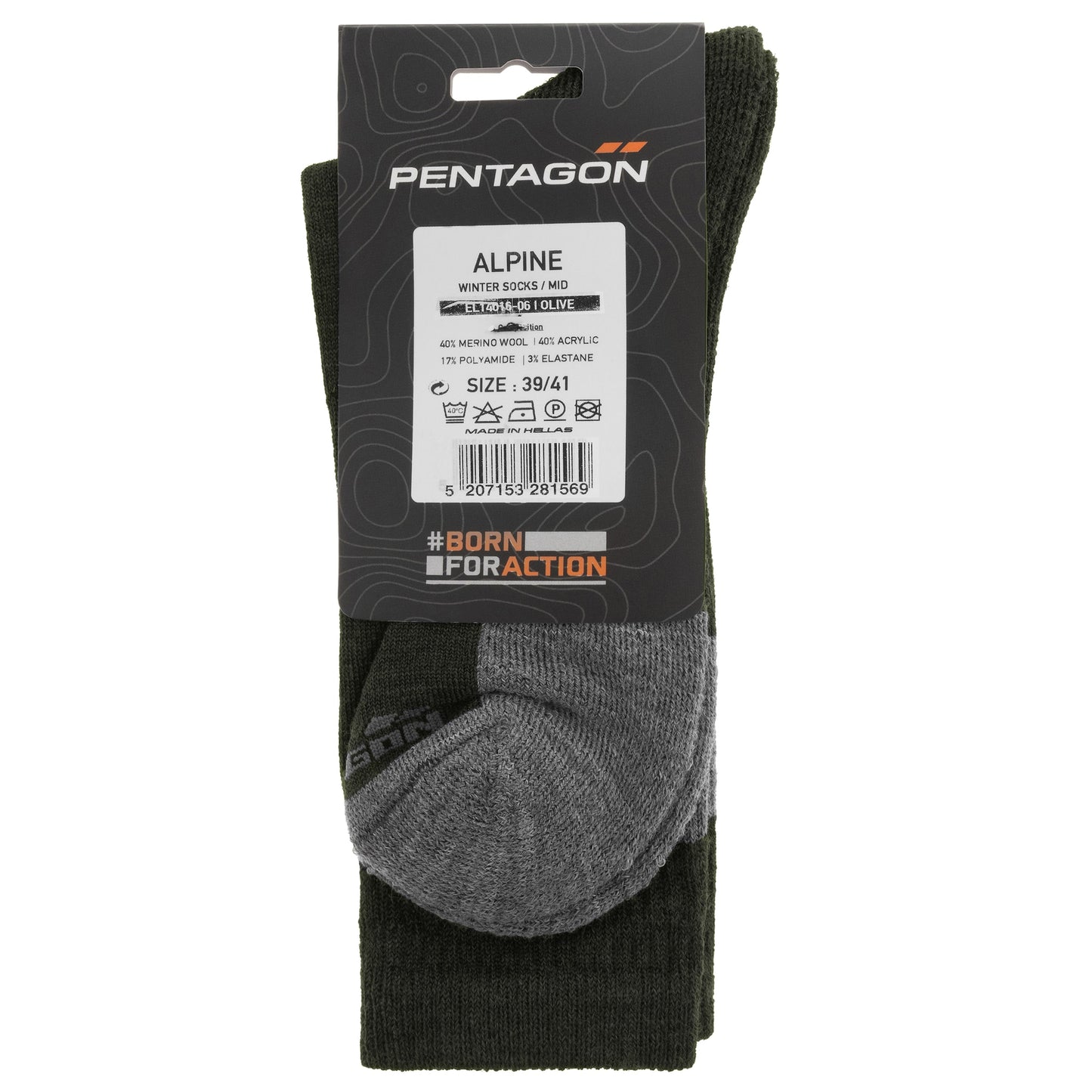 Skarpety Pentagon Alpine Merino Medium - Olive