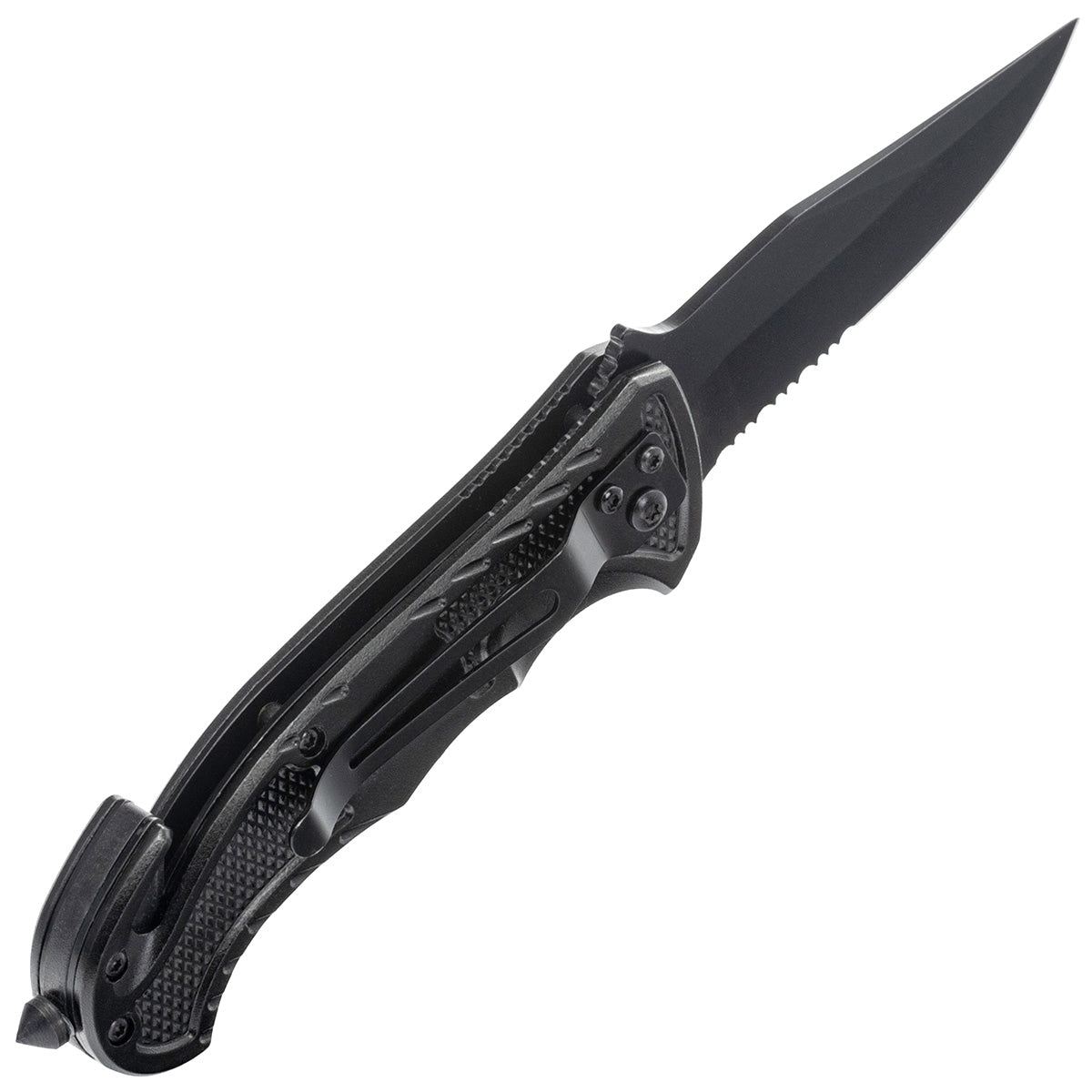 Nóż składany ratowniczy Mil-Tec Rescue Black