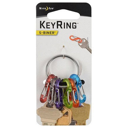 Brelok Nite Ize S-Biner KeyRing Locker - 6 szt.