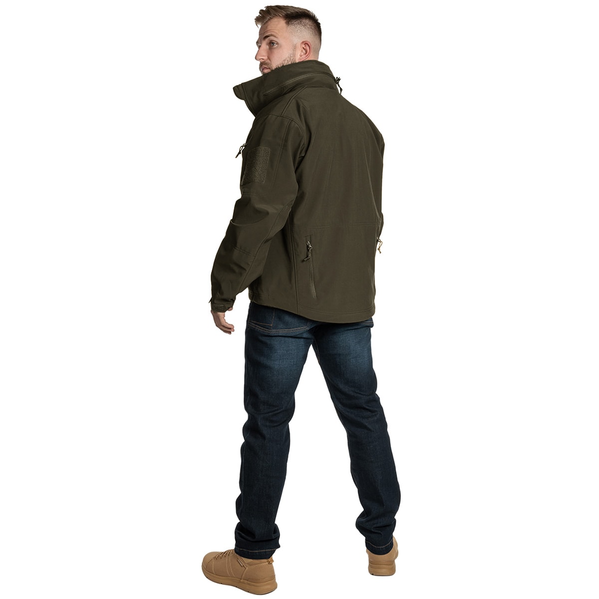 Kurtka Helikon Gunfighter Softshell Shark Skin Windblocker - Taiga Green
