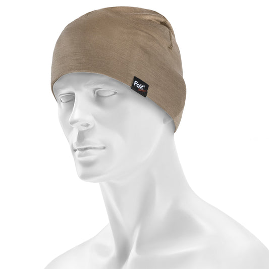 Czapka zimowa MFH Fox Outdoor Merino Lite Coyote