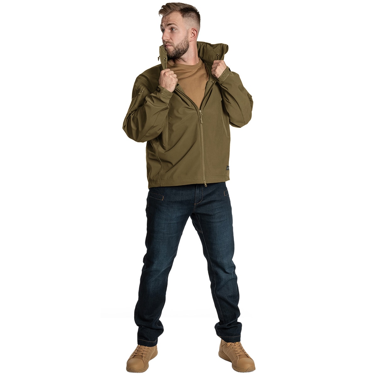 Kurtka Helikon Gunfighter Softshell Shark Skin Windblocker - Adaptive Green