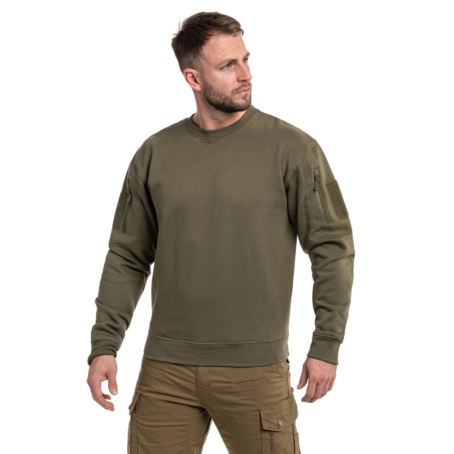 Bluza Mil-Tec Tactical Sweatshirt Round Neck - Ranger Green