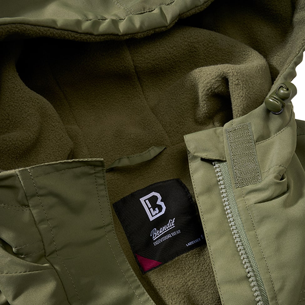 Kurtka damska Brandit Windbreaker Frontzip - Olive