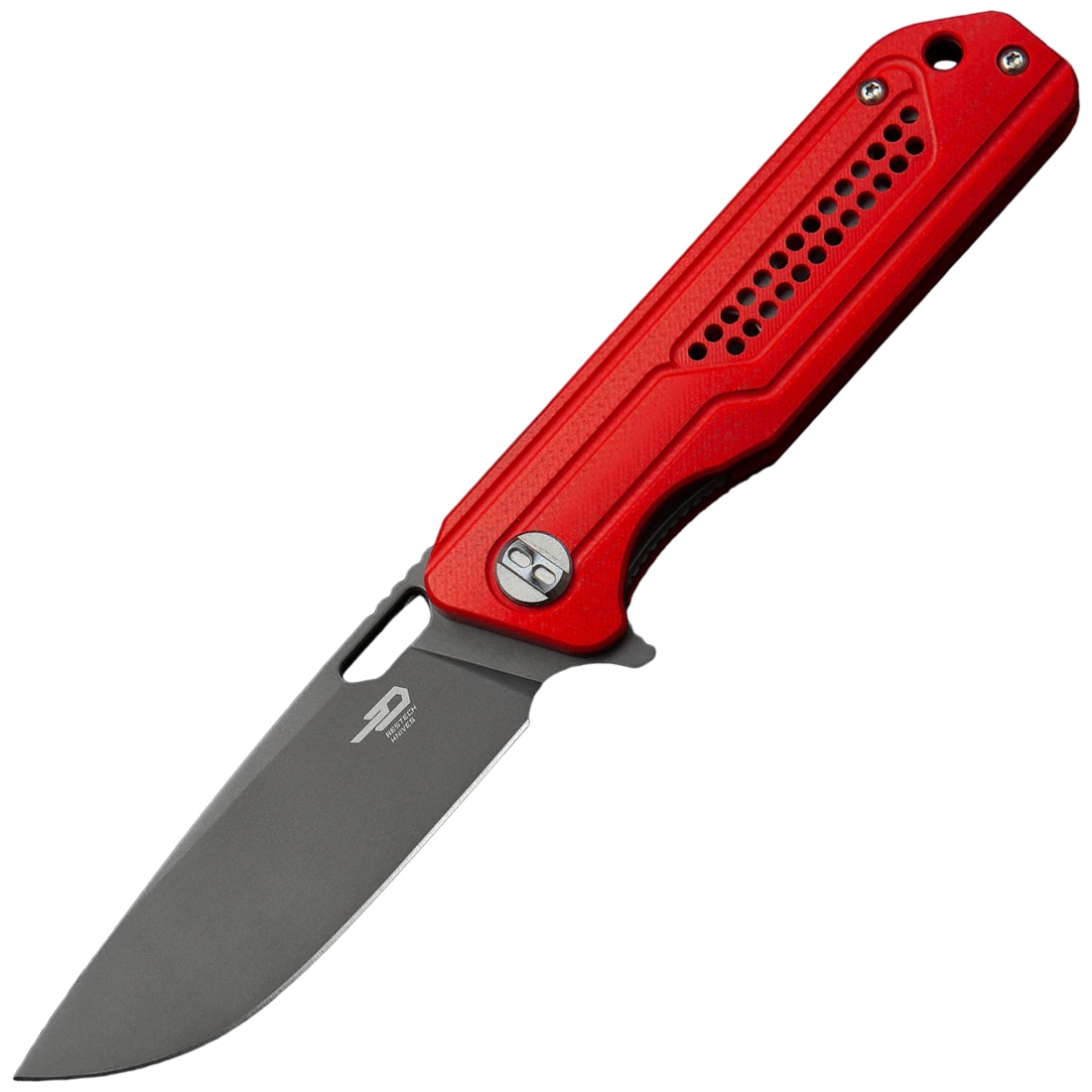 Nóż składany Bestech Knives Circuit Gray Titanium - Red