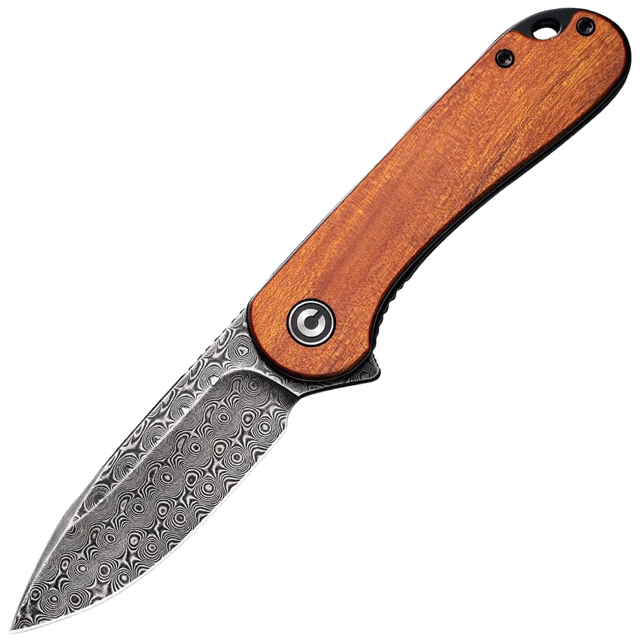 Nóż składany Civivi D2 Elementum Flipper C907DS-2 - Damascus/Cuibourtia Wood