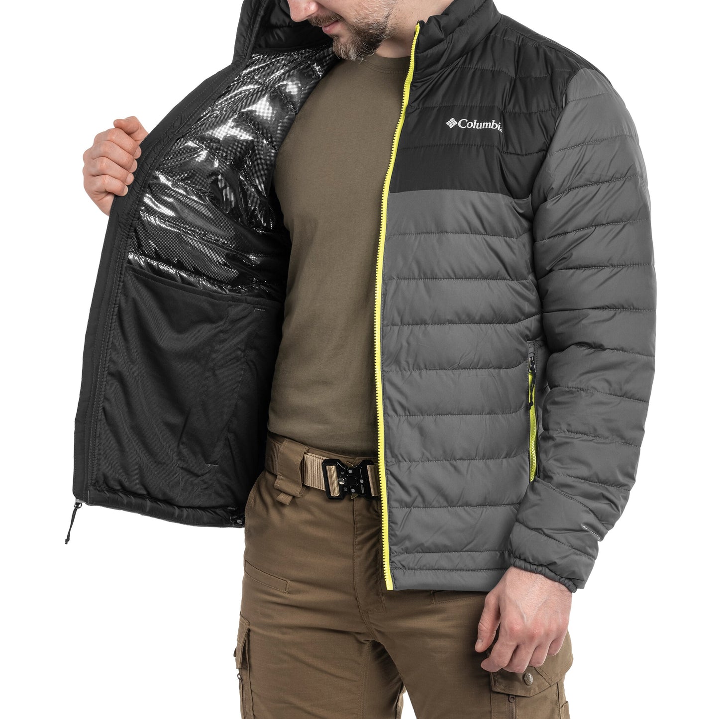 Kurtka Columbia Powder Lite Jacket - City Grey/ Shark