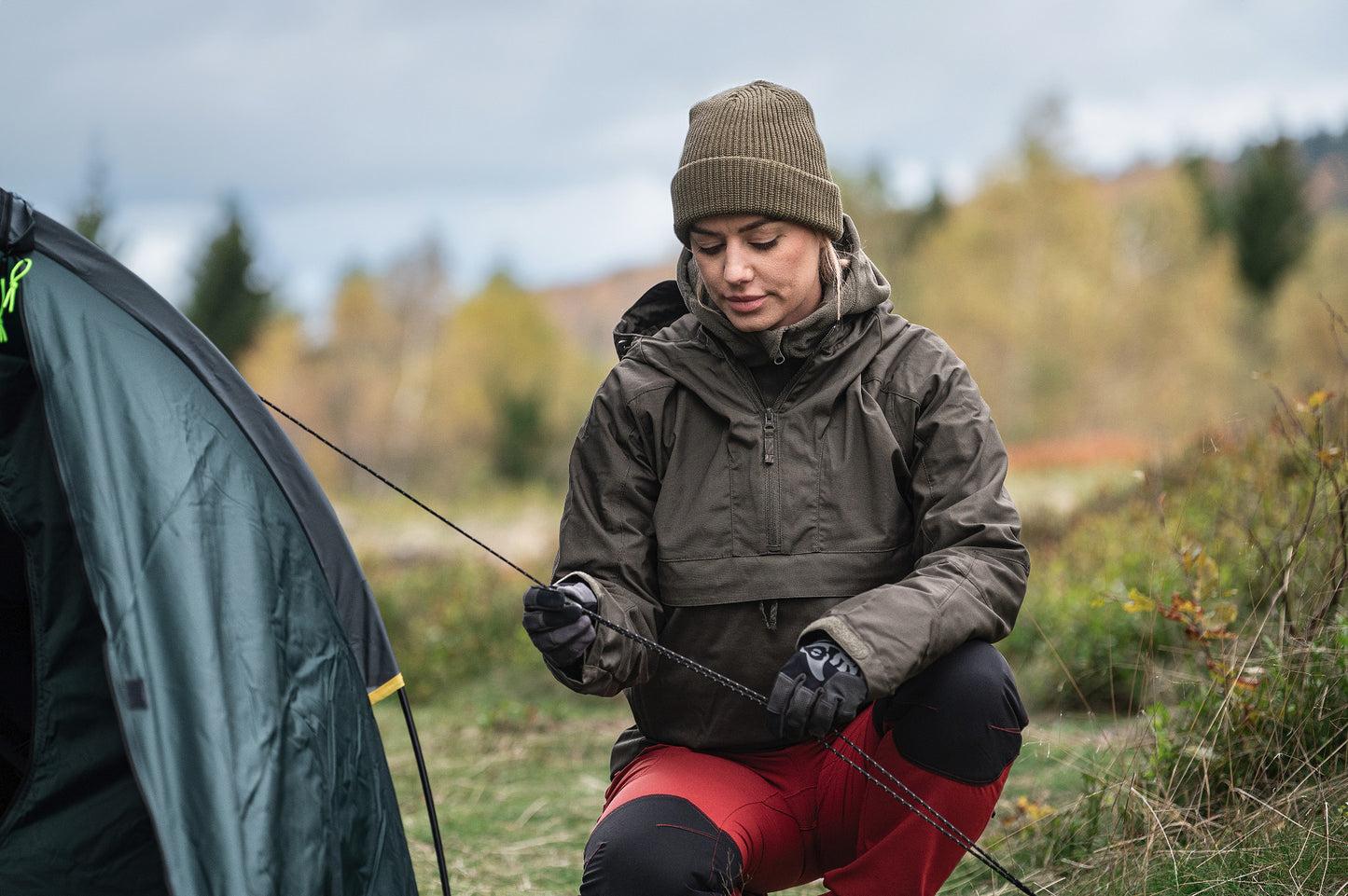 Kurtka Helikon Woodsman Anorak - Taiga Green