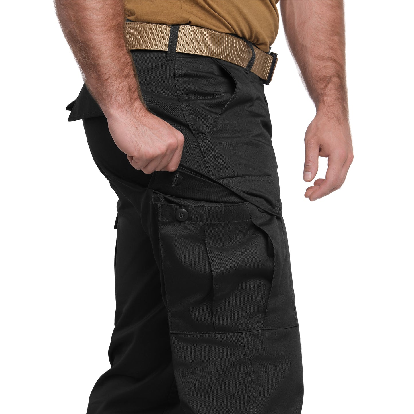 Spodnie wojskowe Mil-Tec US Ranger BDU Straight Cut - Black