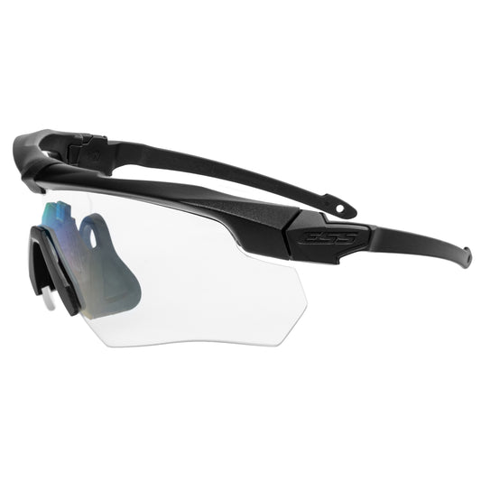 Okulary taktyczne ESS Crossbow Suppressor 2X+ Black Frame Clear/Smoke Grey/Laser LPL-B - zestaw