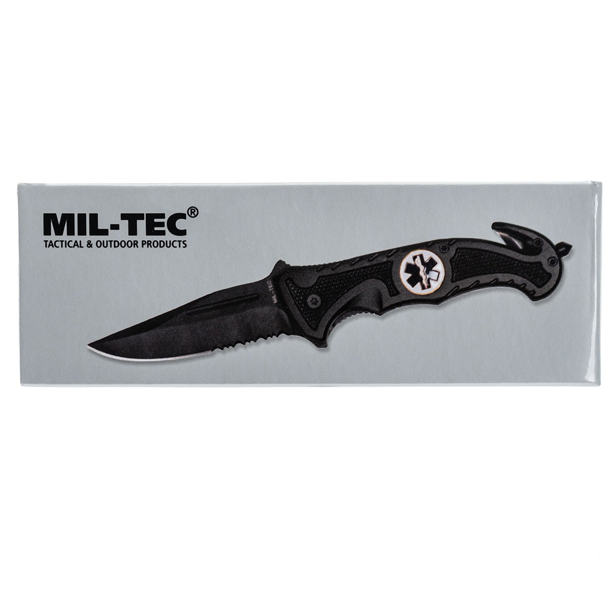 Nóż składany ratowniczy Mil-Tec Rescue Black