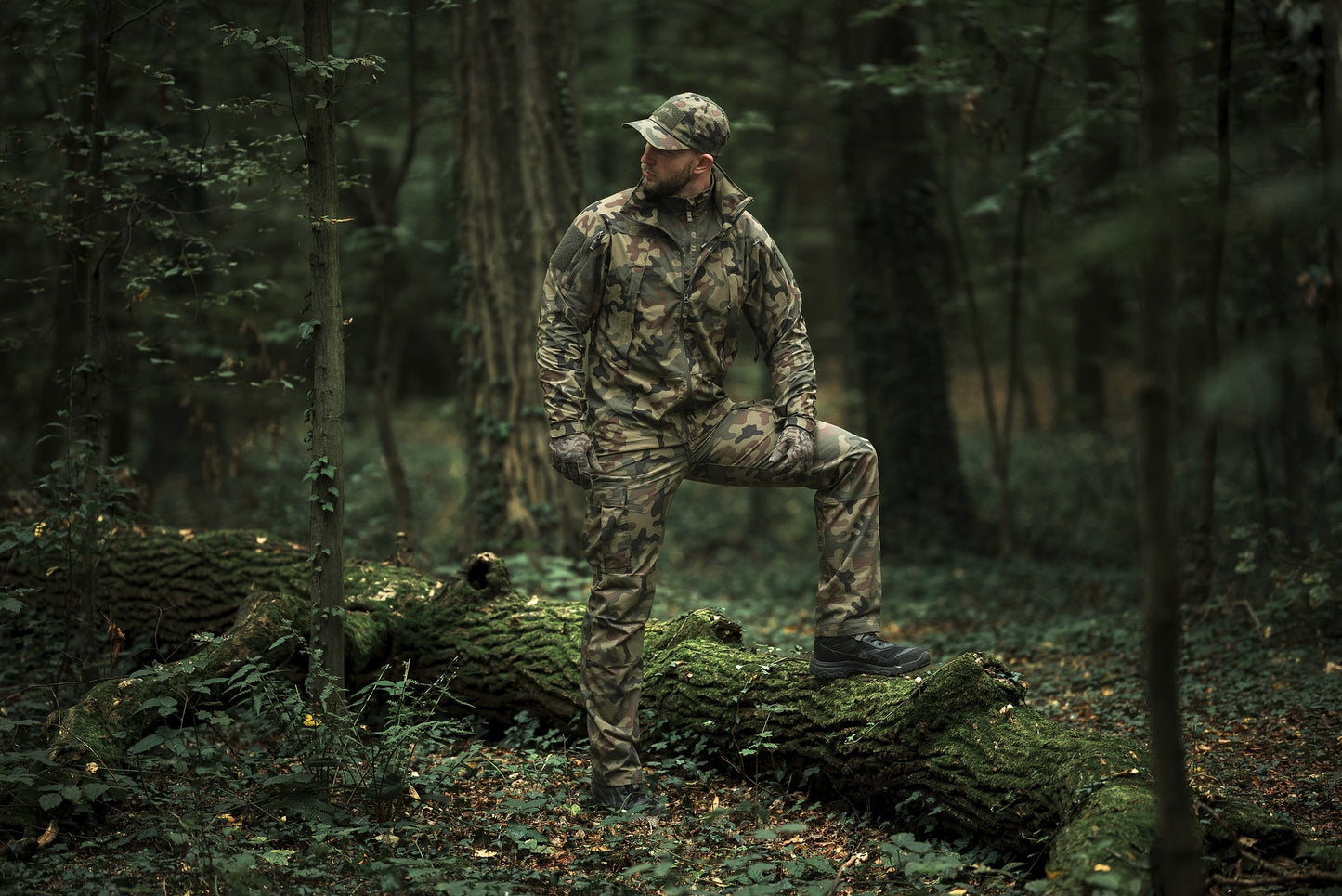 Kurtka Helikon Trooper StormStretch Softshell MK2 - wz.93 Pantera PL Woodland