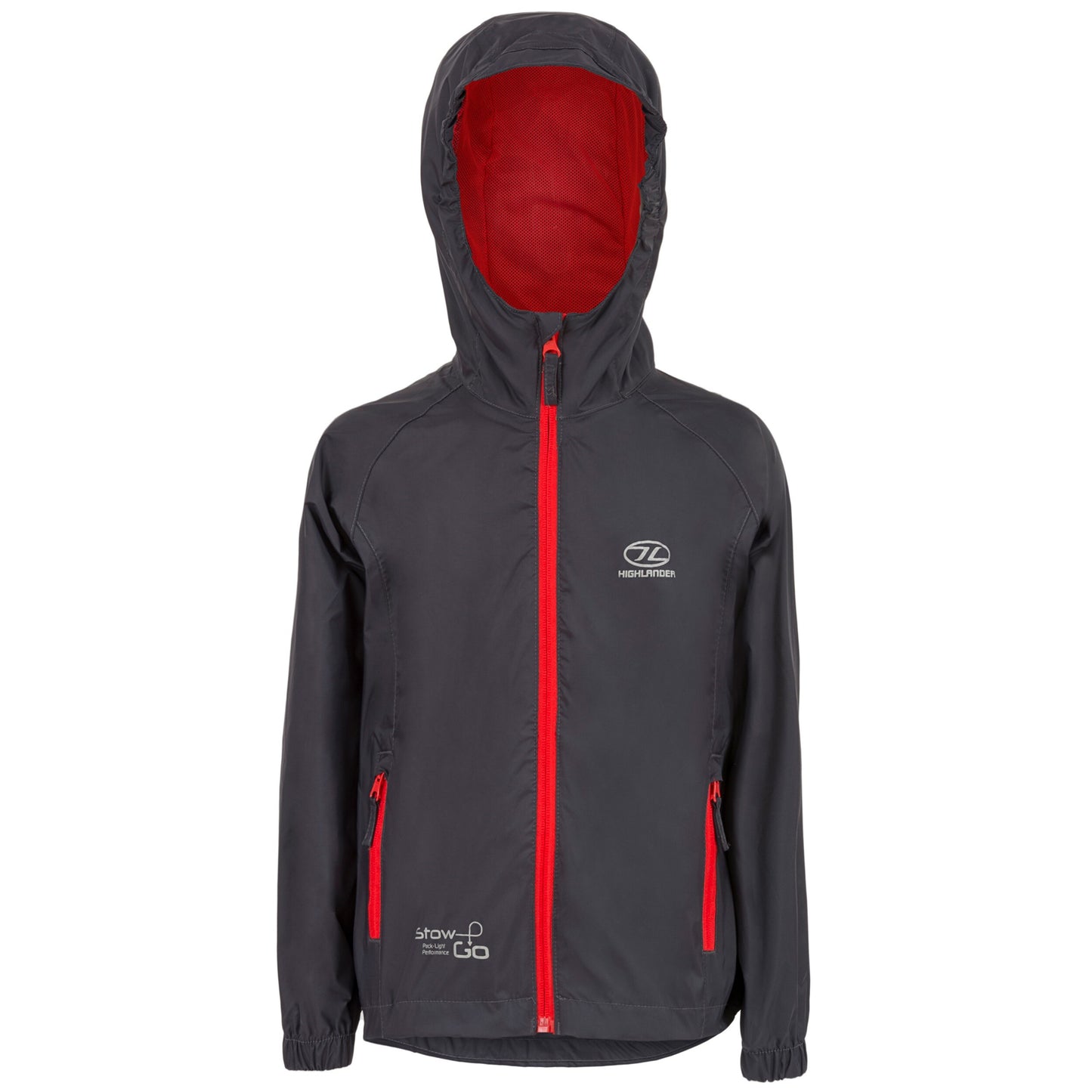 Kurtka dziecięca Highlander Outdoor Stow & Go Waterproof - Charcoal