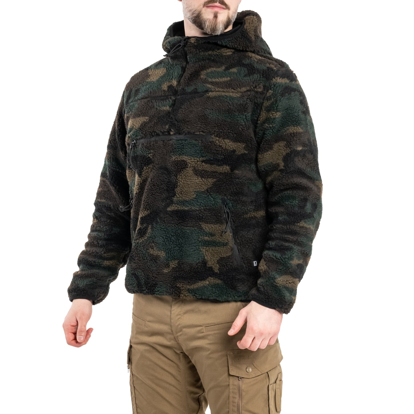 Polar Brandit Teddyfleece Worker Pullover - Woodland