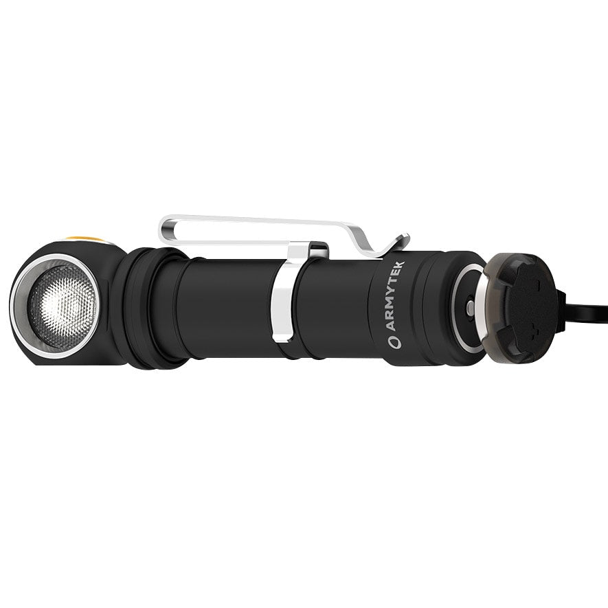 Latarka czołowa i kątowa Armytek Wizard C2 Pro Max Magnet USB White - 4000 lumenów