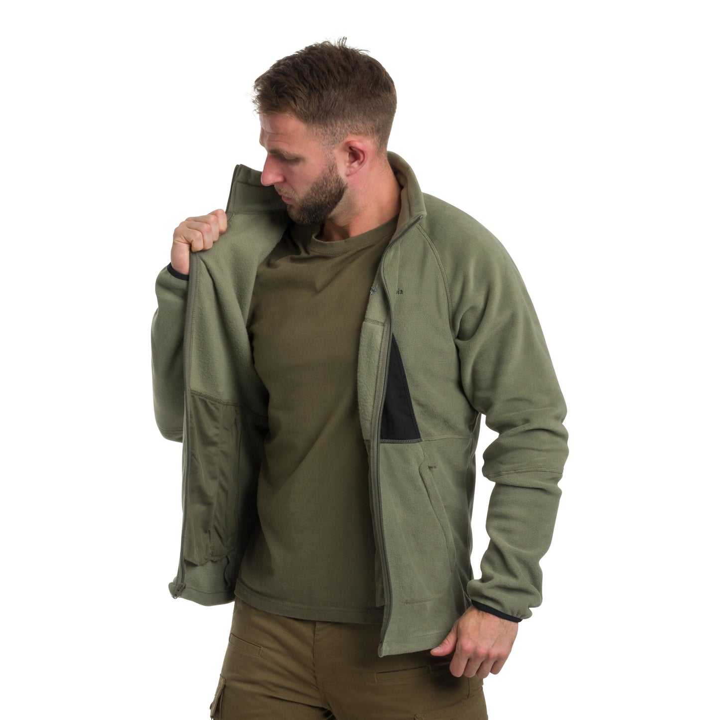 Polar Columbia Rapid Expedition II Full Zip Fleece - Stone Green/Shark