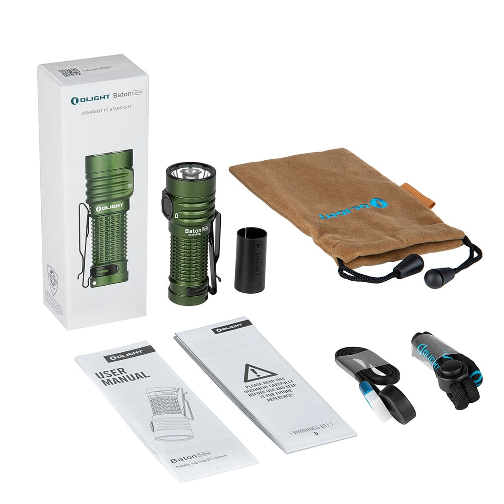 Latarka akumulatorowa Olight Baton Turbo OD Green - 1000 lumenów