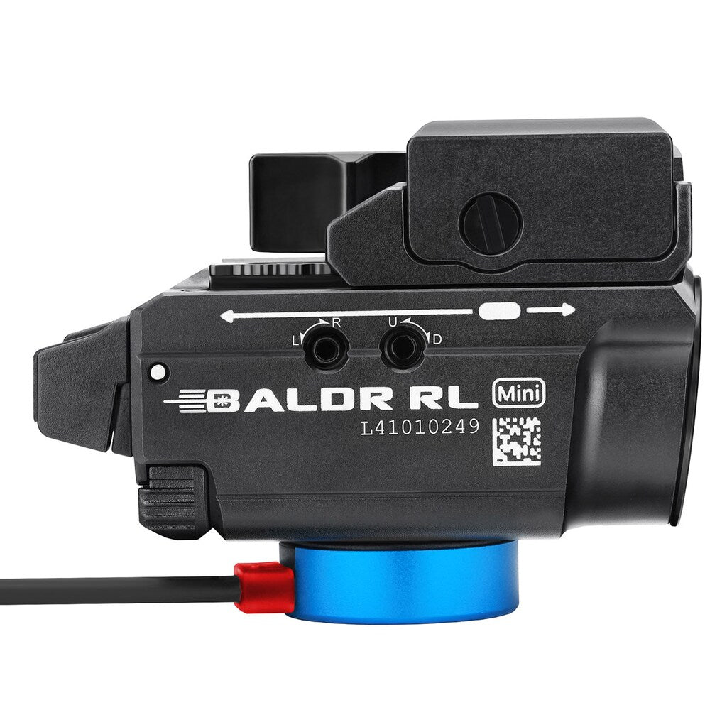 Latarka na broń z celownikiem laserowym Olight BALDR Mini RL - 600 lumenów, Red Laser