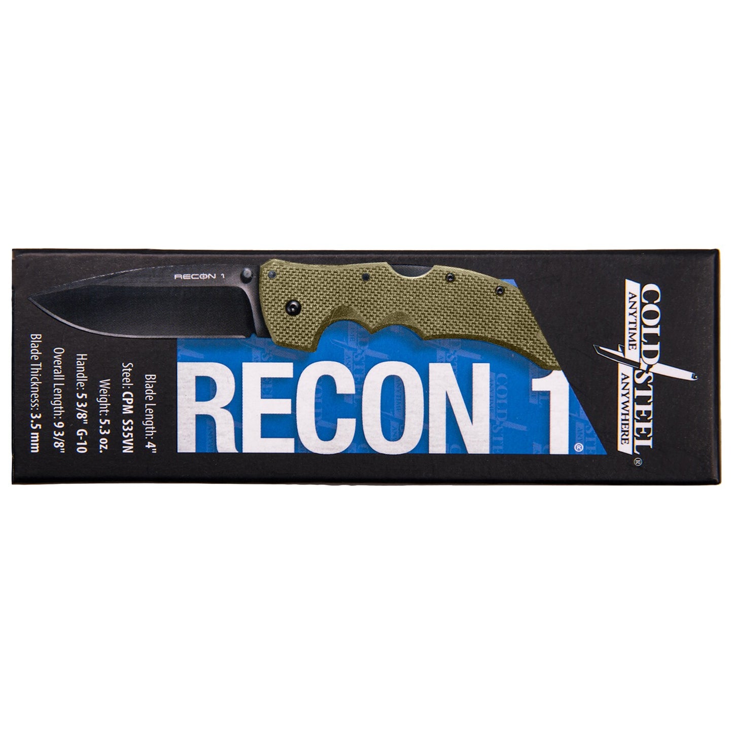 Nóż składany Cold Steel Recon 1 Spear Point S35VN - OD Green