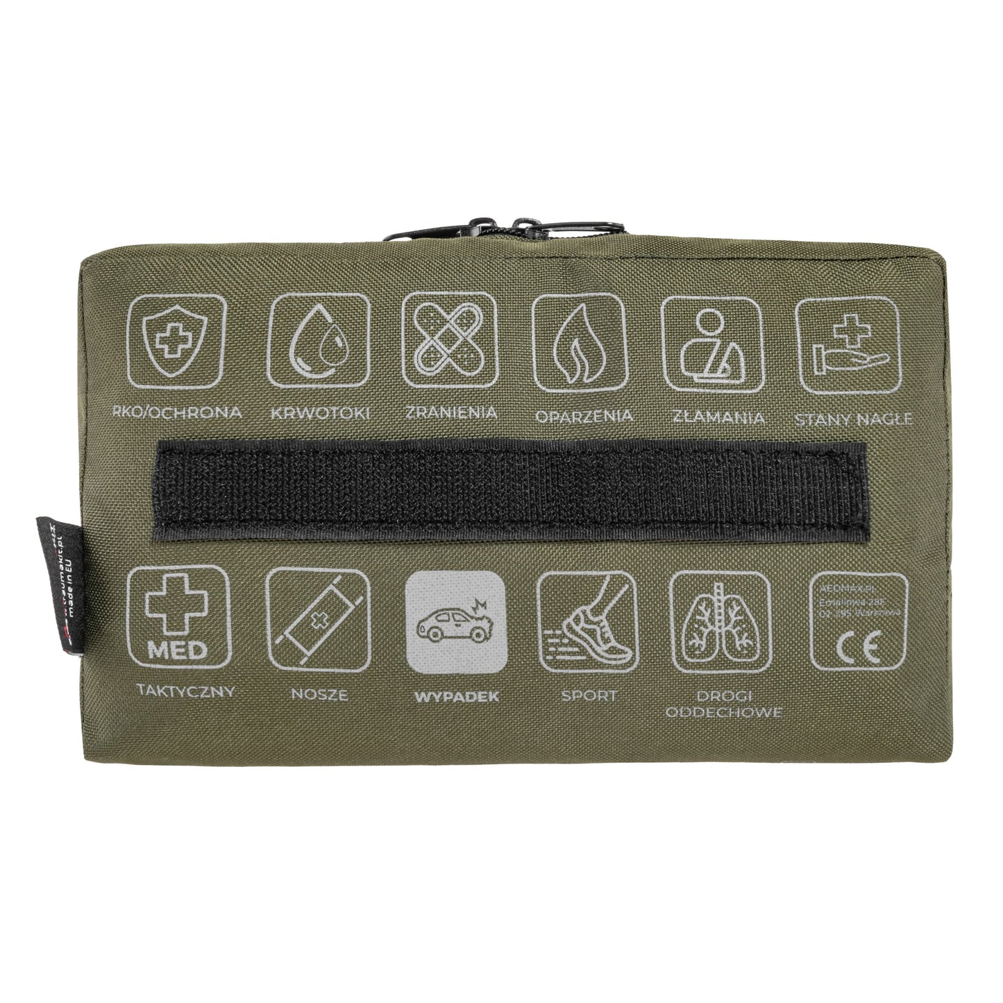 Apteczka modułowa AedMax Trauma Kit W Zielona - Wypadek
