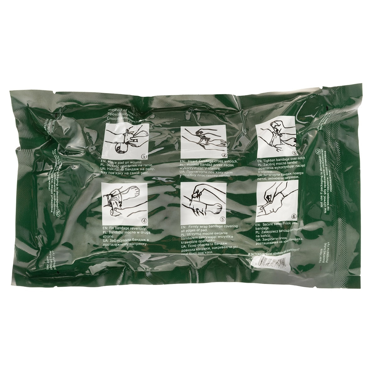 Opatrunek indywidualny JB Tacticals Typ Izraelski 15 cm