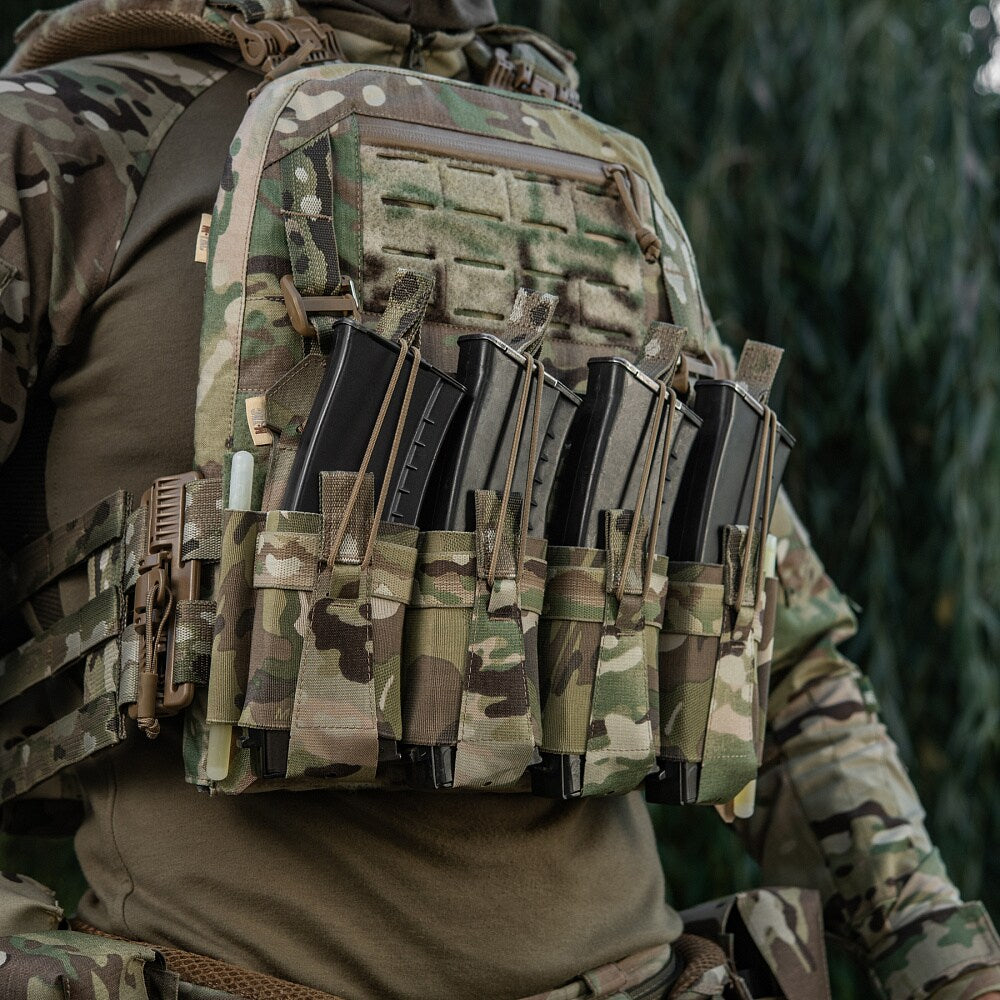 Panel przedni M-Tac na 4 magazynki do kamizelki Cuirass QRS XL - MultiCam
