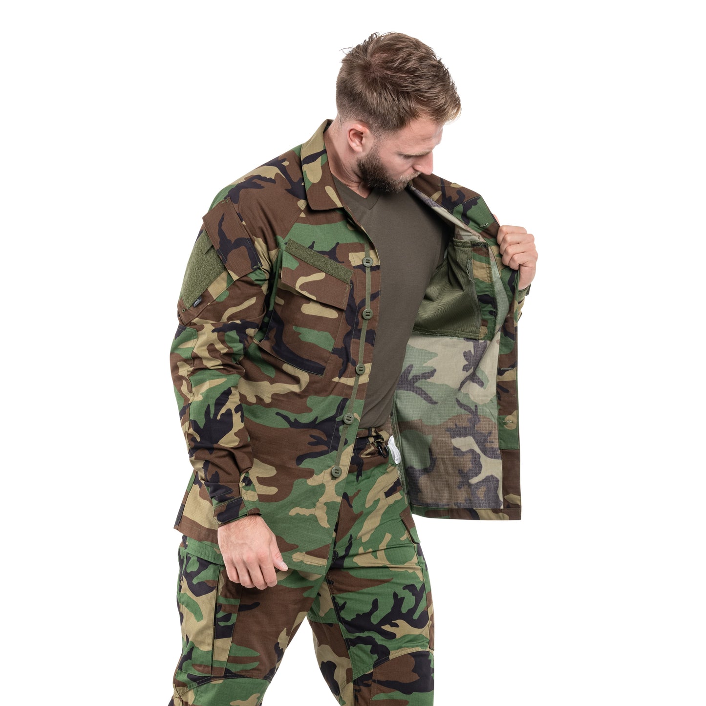 Bluza Helikon Raid Polycotton Stretch Rip-Stop - US Woodland