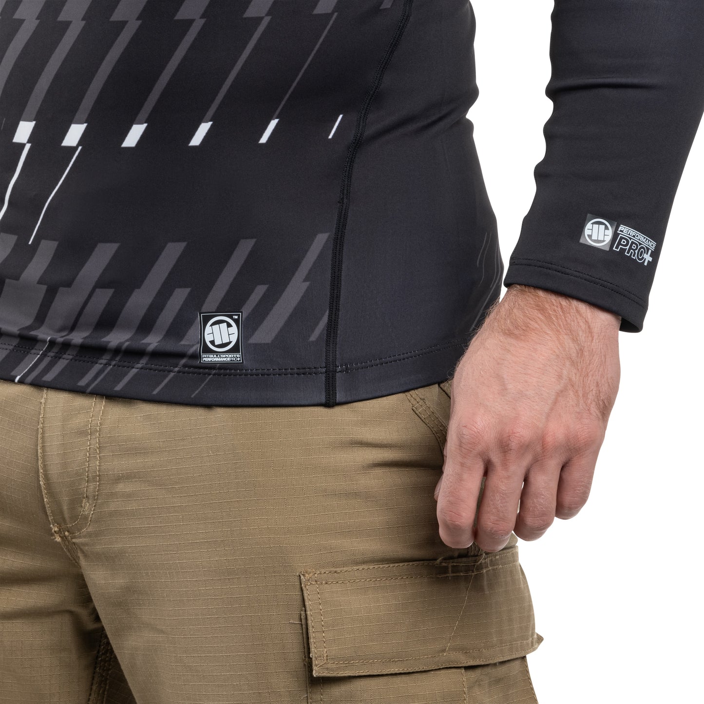 Koszulka termoaktywna Pitbull LongSleeve Rashguard Street Dog - Black