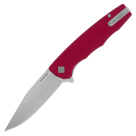Nóż składany Ocaso Strategy Aluminum - Satin/Red