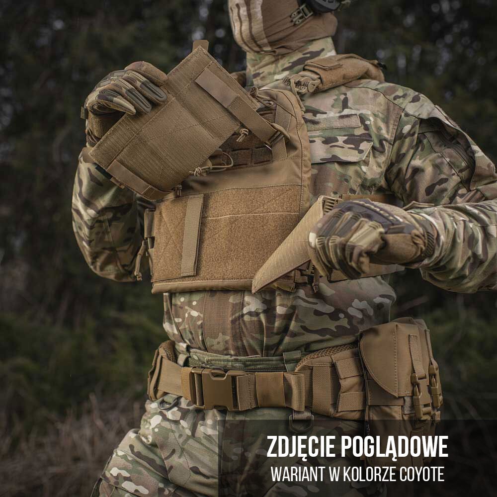 Kamizelka taktyczna typu Plate Carrier M-Tac Cuirass Fast QRS - Black - na płyty Medium