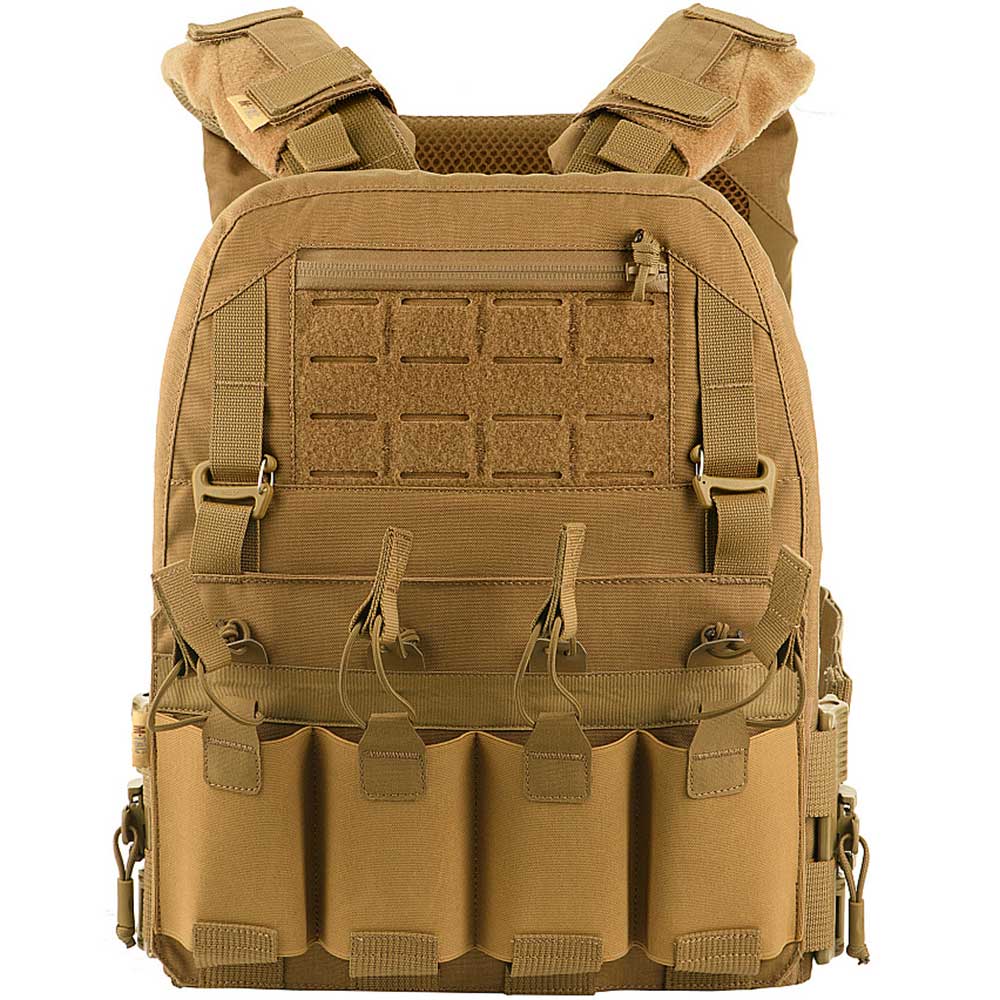 Kamizelka taktyczna typu Plate Carrier M-Tac Cuirass QRS Coyote - na płyty rozmiar L/XL