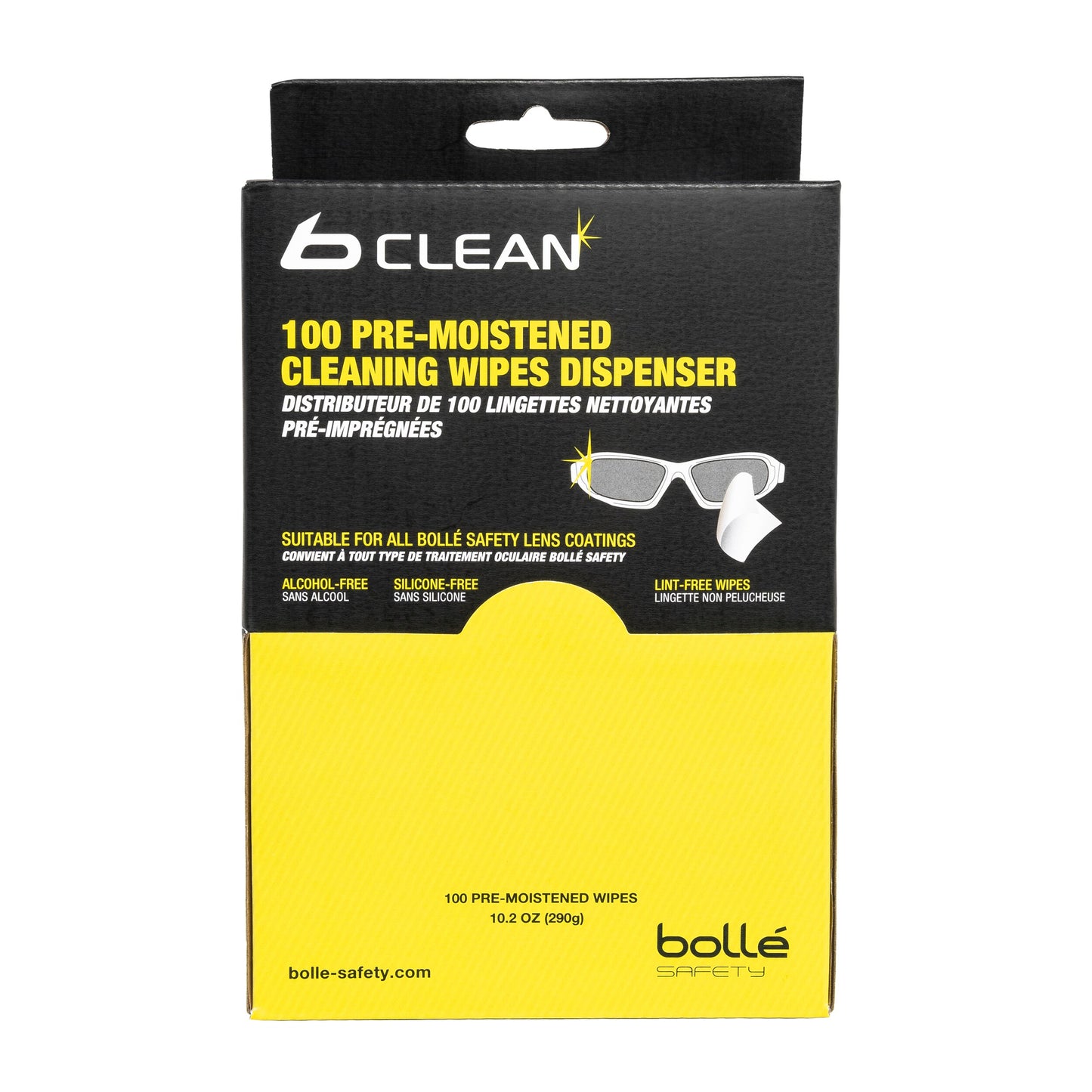 Chusteczki Bolle do czyszczenia optyki B-Clean - 100 szt.