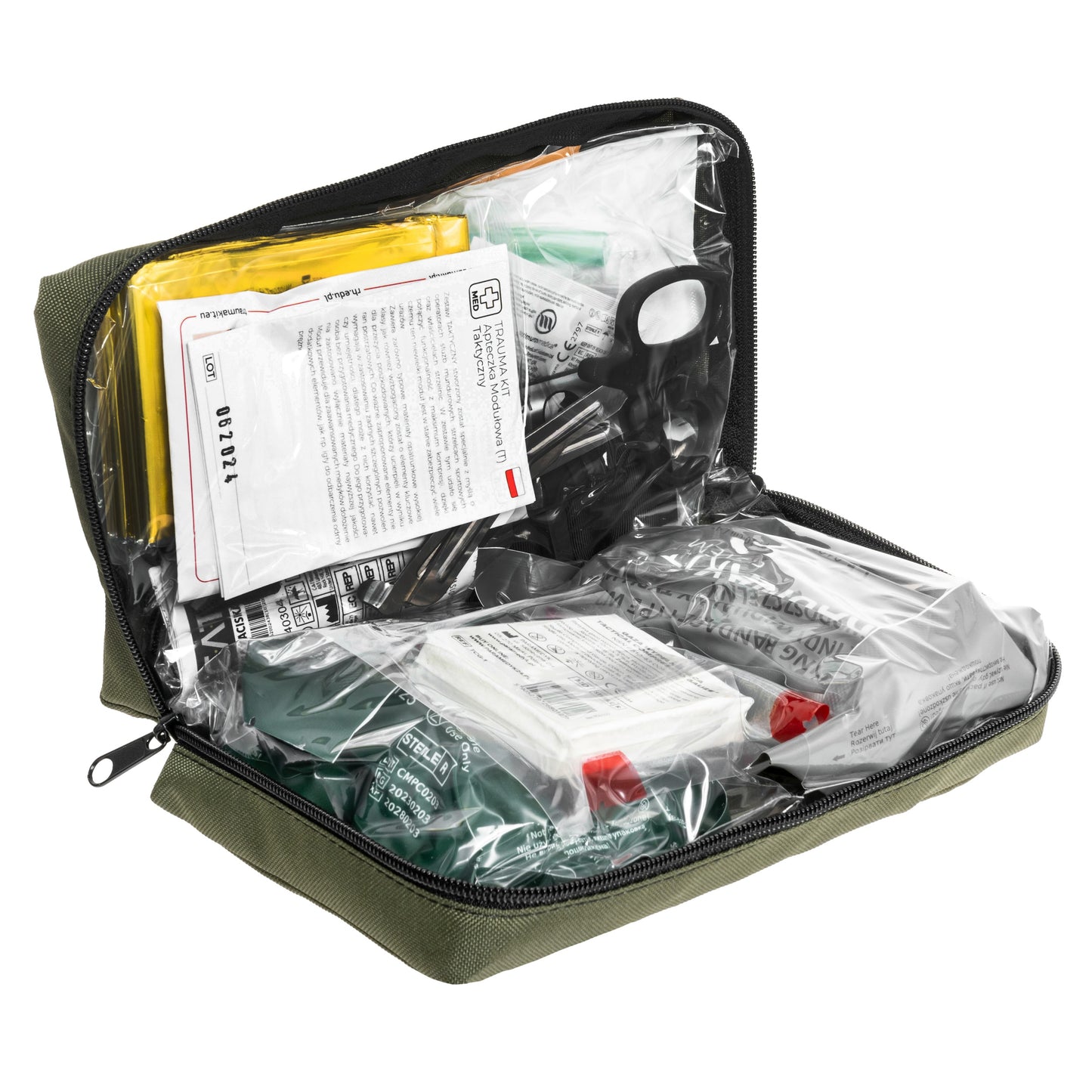 Apteczka modułowa AedMax Trauma Kit T Zielona - Taktyczna